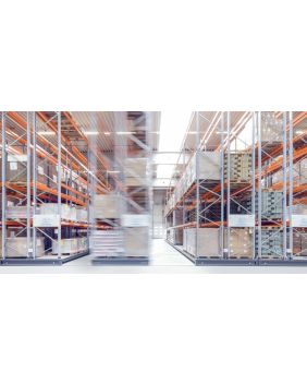 Regały paletowe przesuwne - mobilne