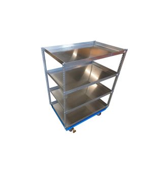 Regaltrolley 1200x800 mit 4 Ebenen flex